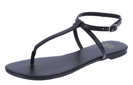t strap black flat sandals