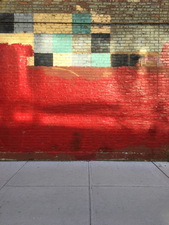 Colorful brick wall