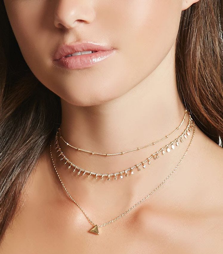 Forever 21 Gold Layered Choker