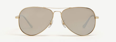 Ann Taylor Mirrored Aviator Sunglasses