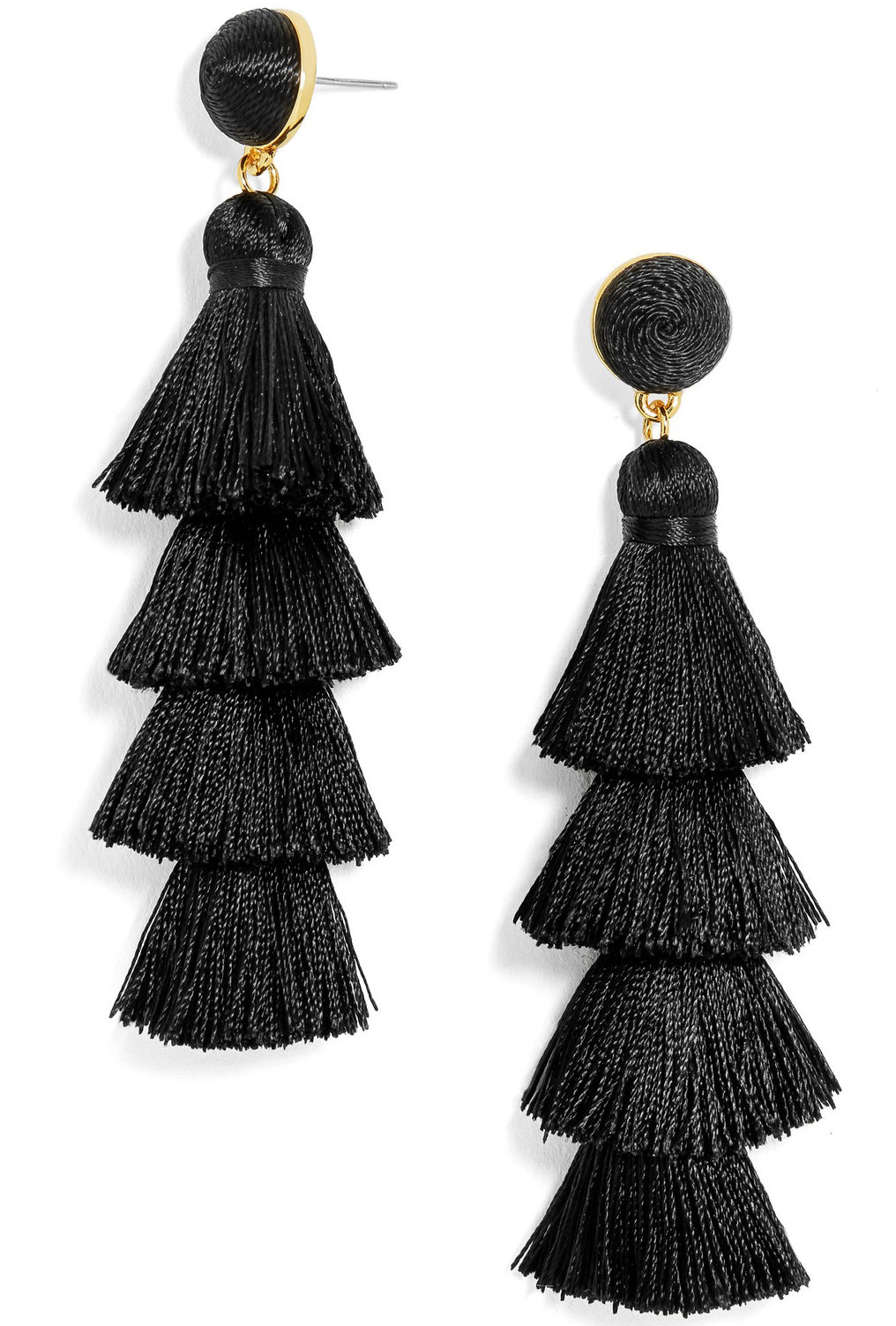 Bauble Bar black tassel earrings