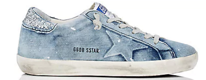 Golden Goose blue sneakers