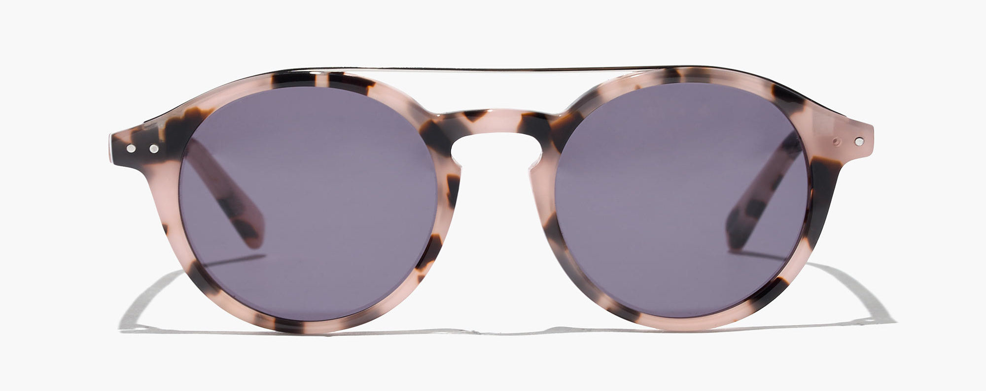 Madewell Omaha Sunglasses with purple lenses