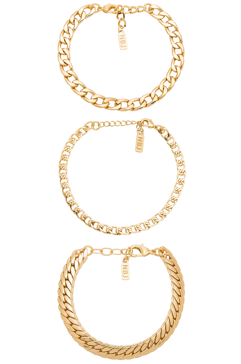 Gold bracelets from Revolve