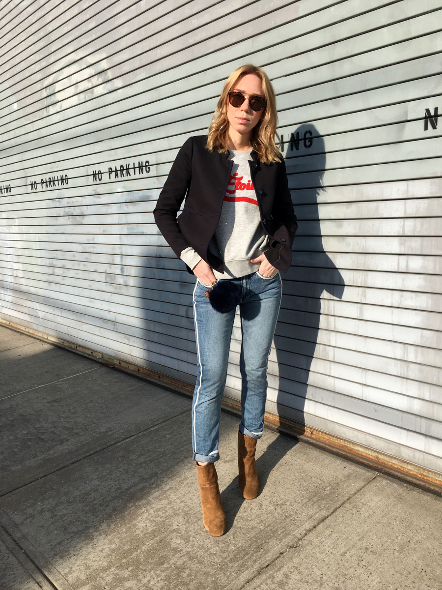 Woman posing in outfit