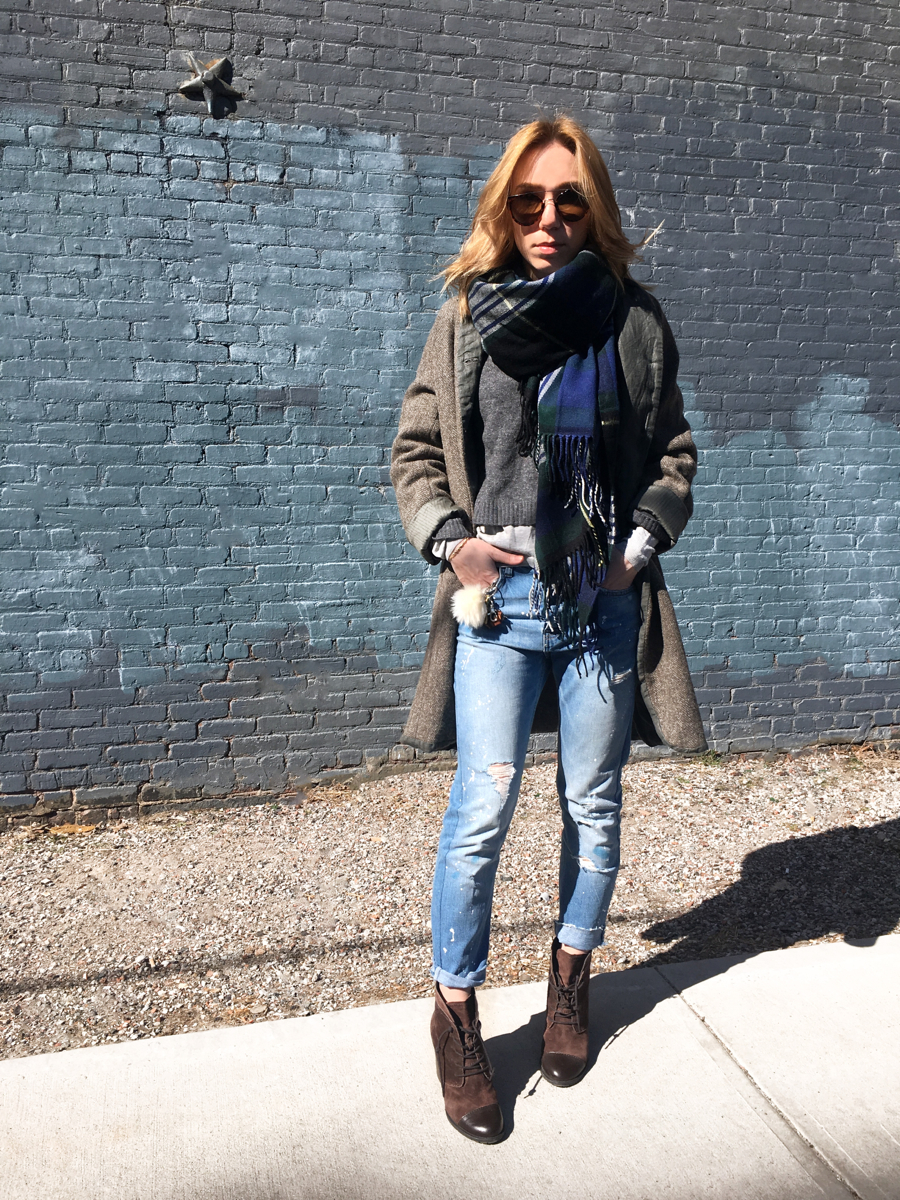 Woman posing in outfit