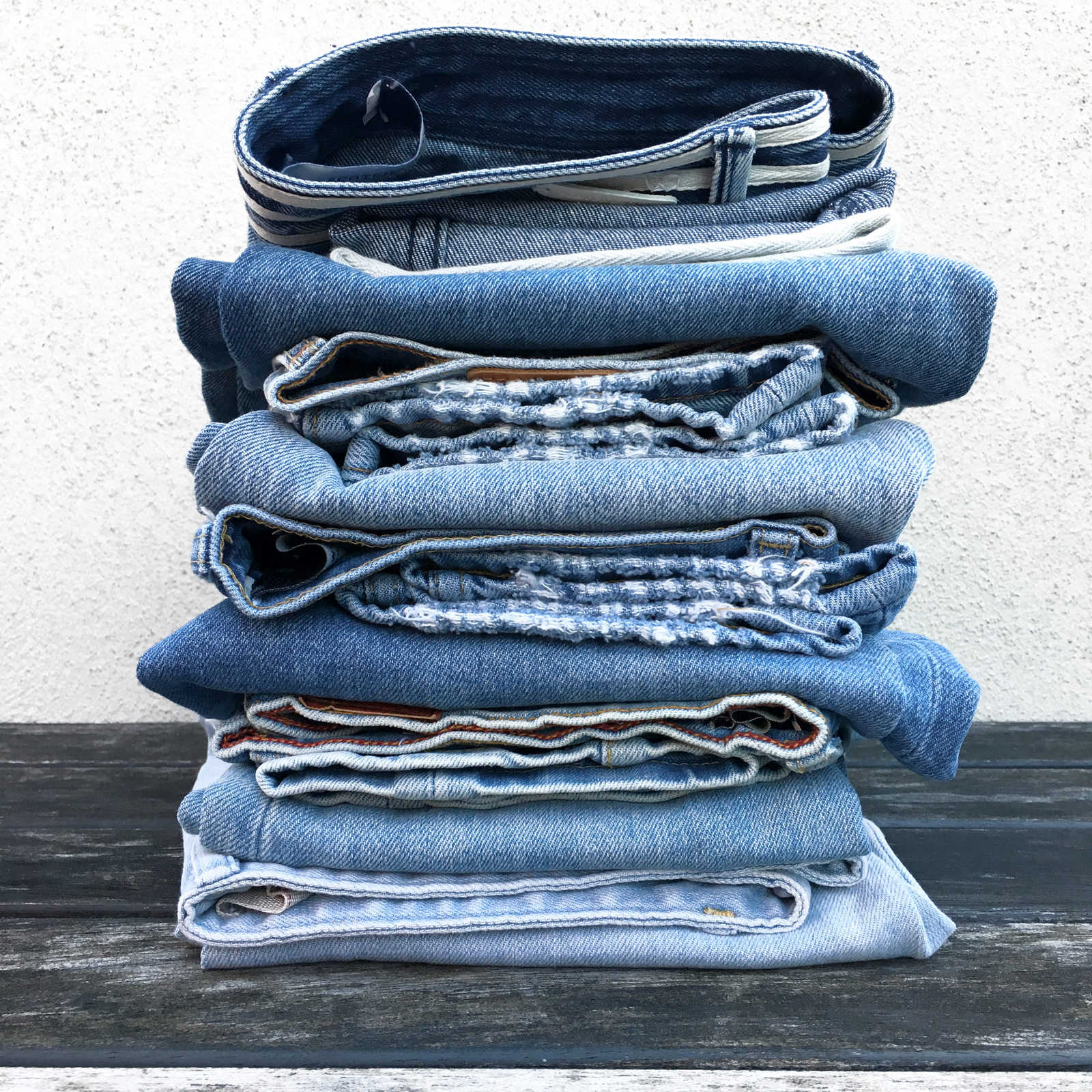 Stacked denim