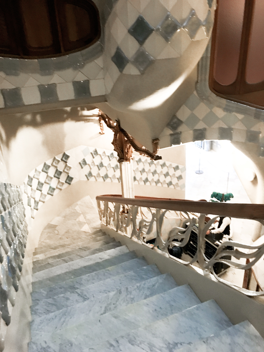 Gaudi house stairwell