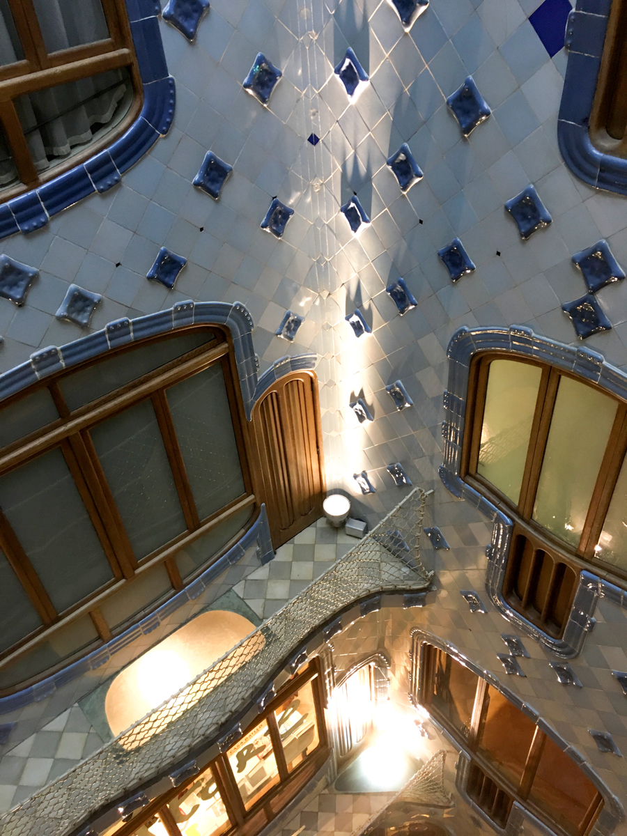 Gaudi house staircase