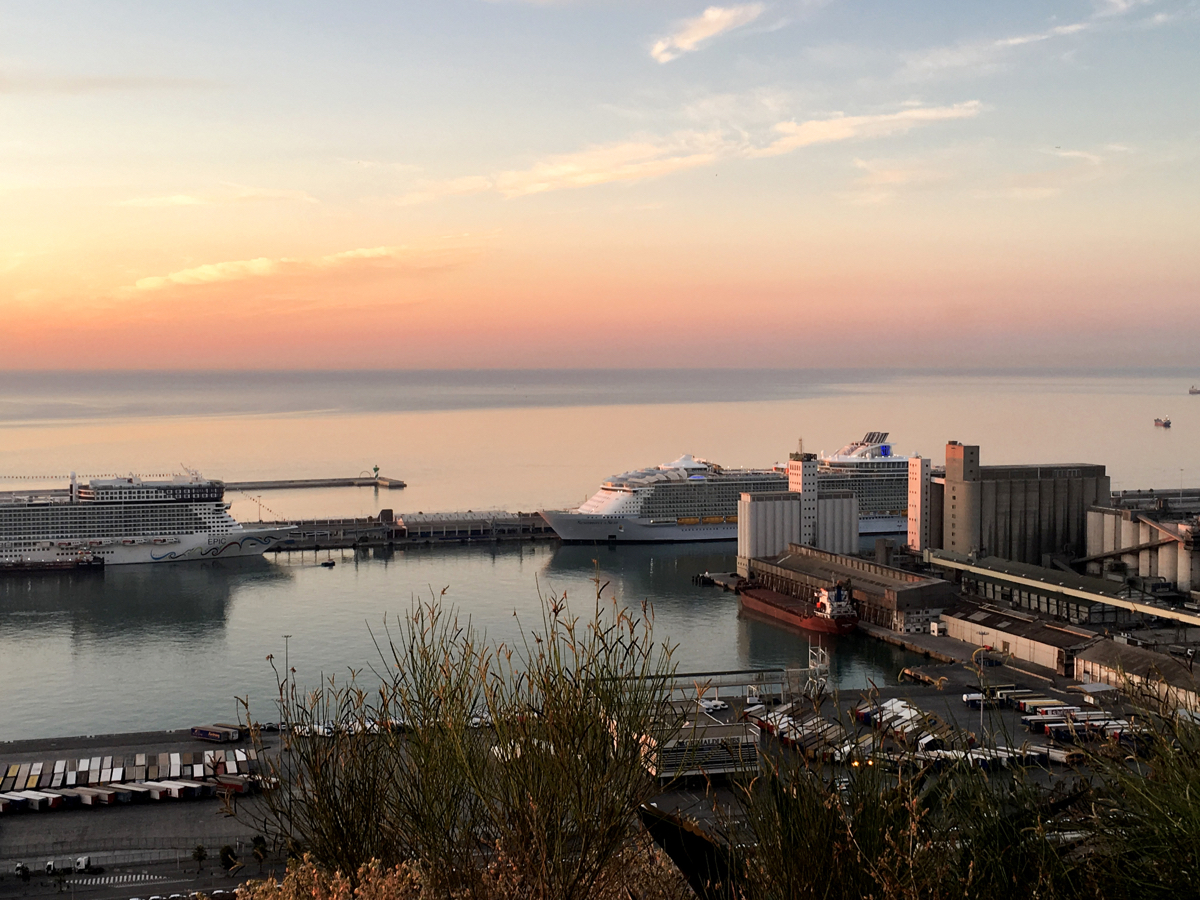 Sunrise in Barcelona