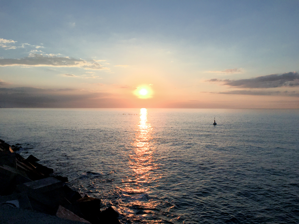 Sunrise in Barcelona