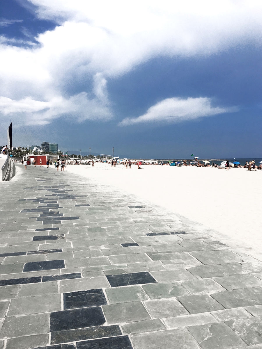Beach in Barcelona, Spain